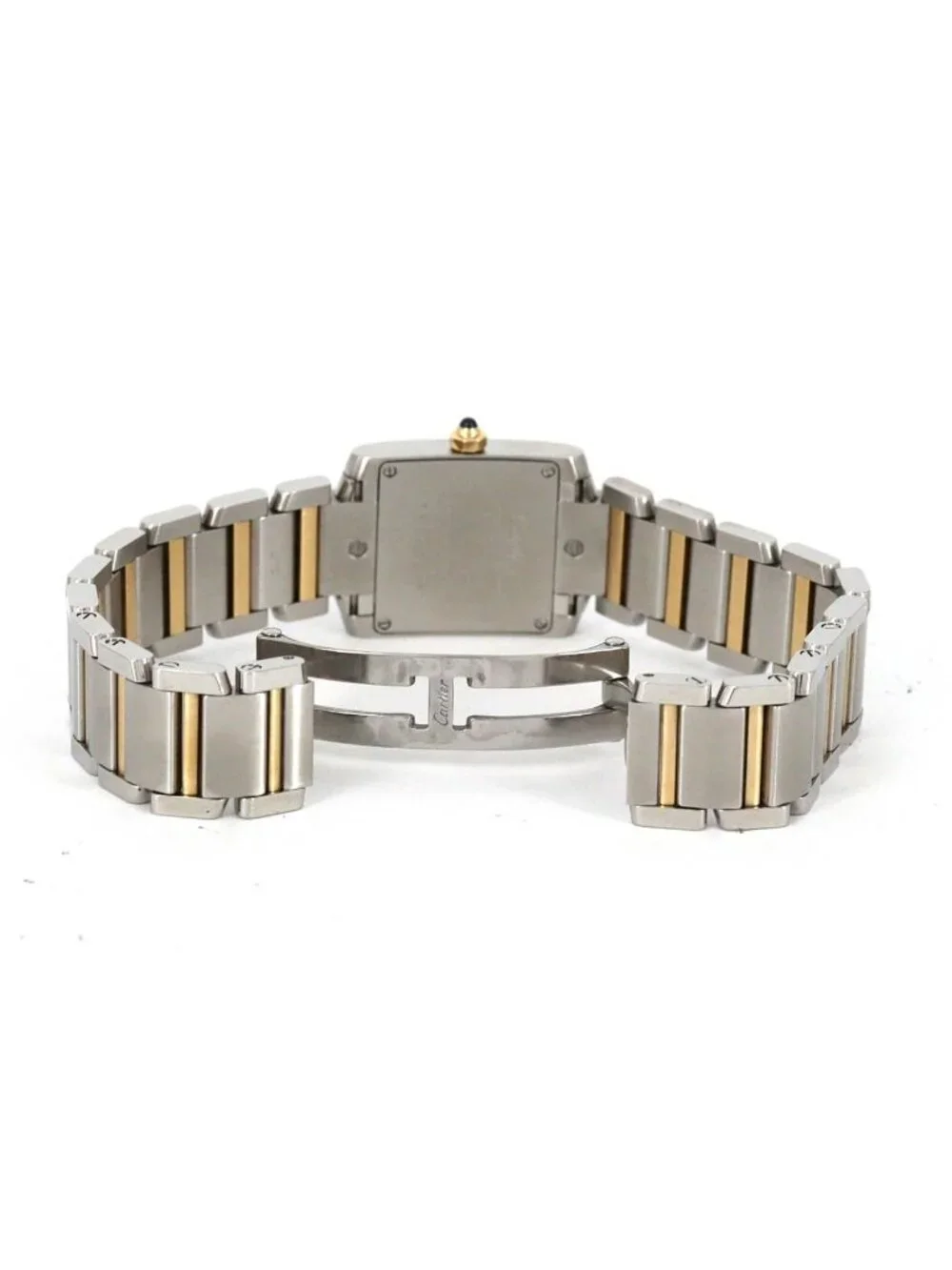 Cartier Tank Francaise SM Stainless Steel Yellow Gold Quartz Watch
